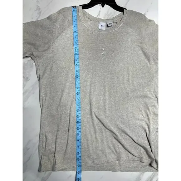 A|X Armani Exchange Men's Tan Crew Neck Short Sleeve 100% Cotton Shirt Size XL - Picture 8 of 8